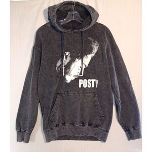Posty Post Malone Hoodie Sweatshirt Men's Size Medium Black